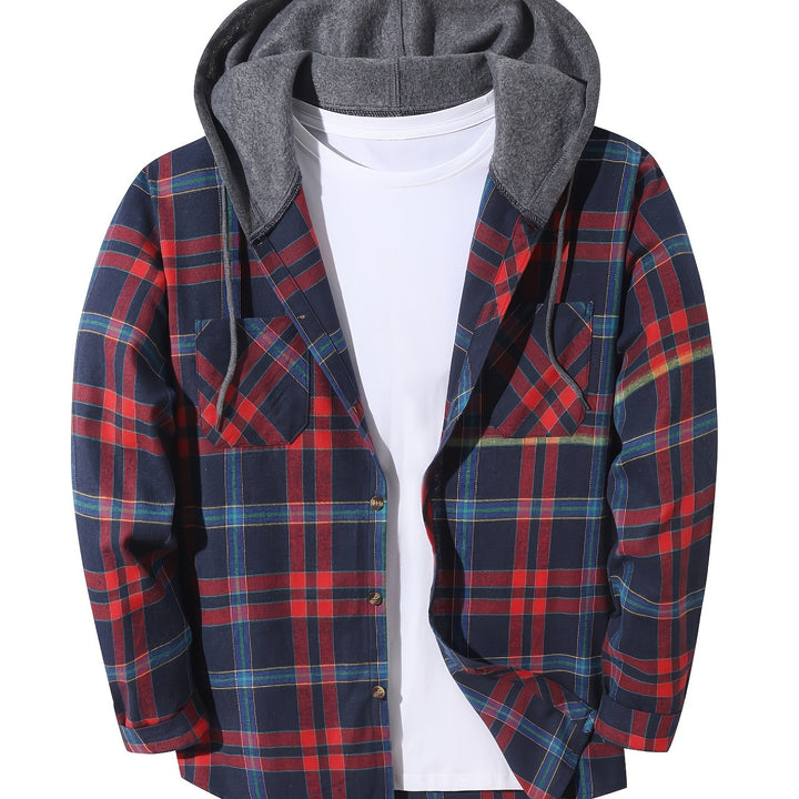 Hoodie with a checkered pattern