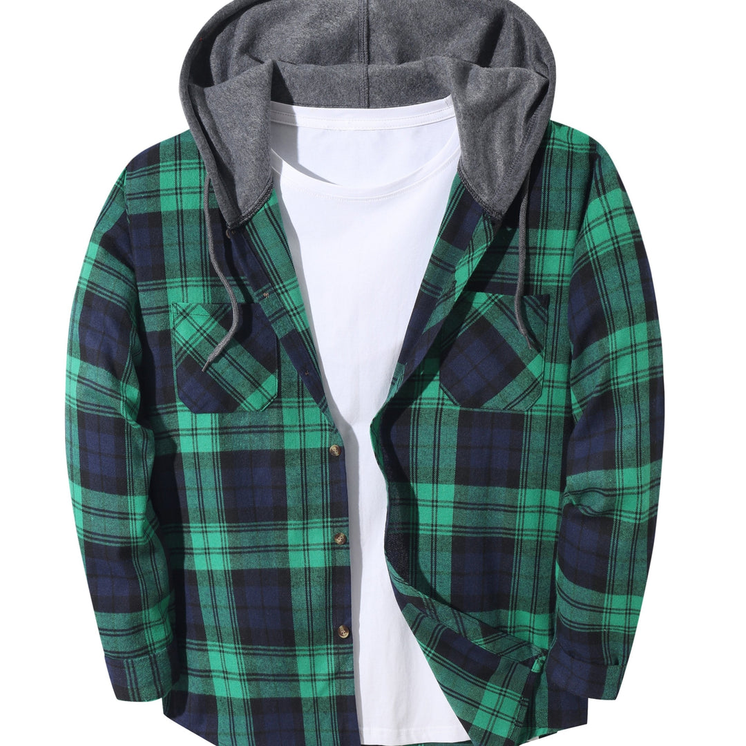 Hoodie with a checkered pattern