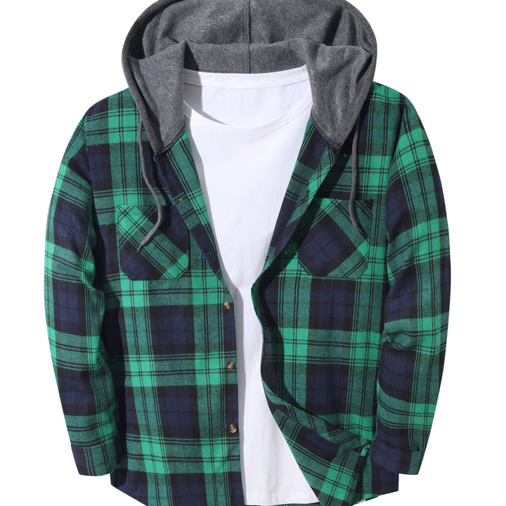 Hoodie with a checkered pattern