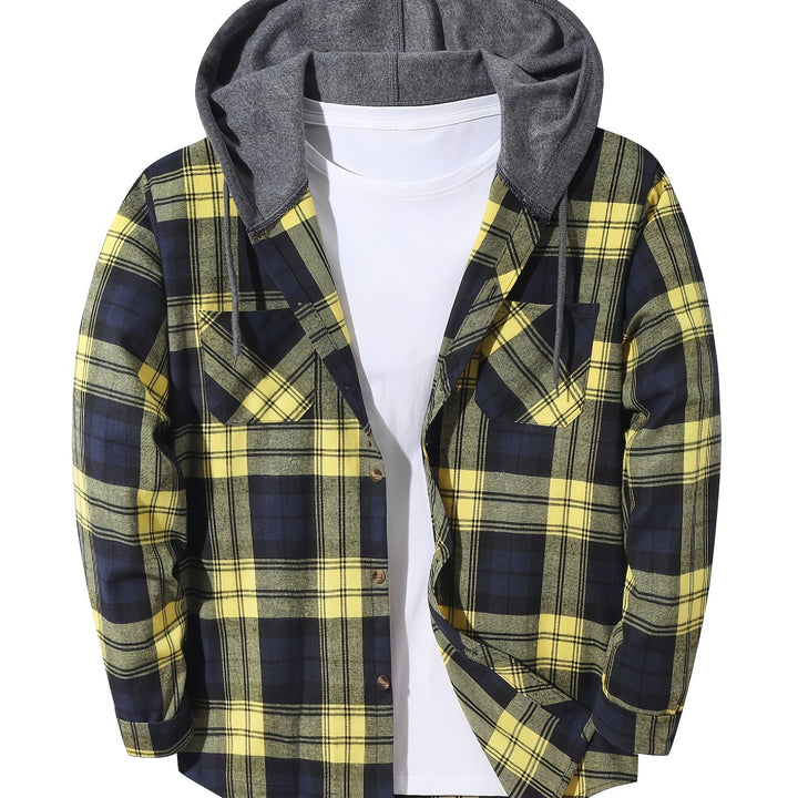 Hoodie with a checkered pattern