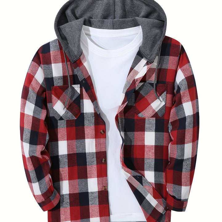 Hoodie with a checkered pattern