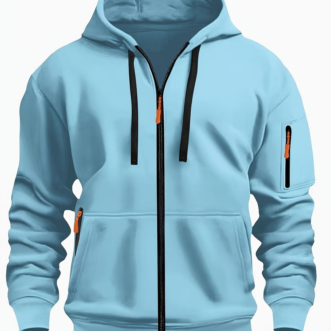 Men's zip-up hoodie