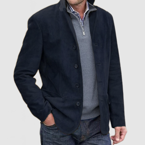Suede Blazerjakke til Herrer