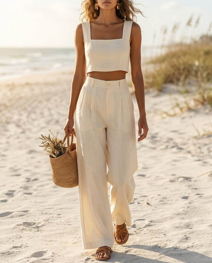 High-Waisted Palazzo Trousers for Women