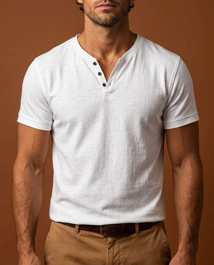 Henley T-shirt til Herrer