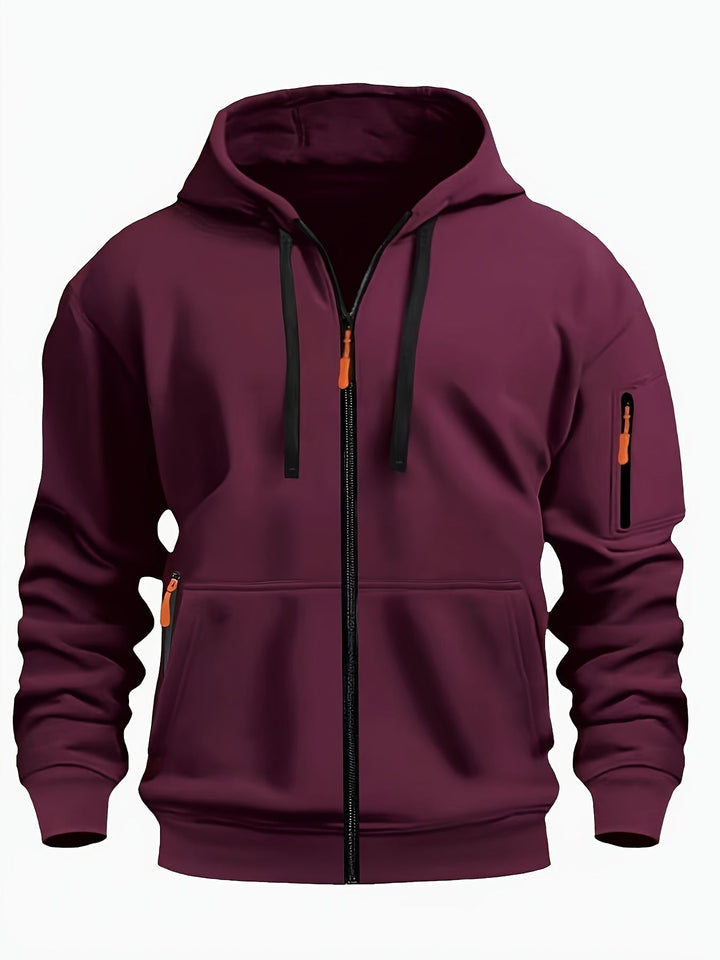 Men's zip-up hoodie
