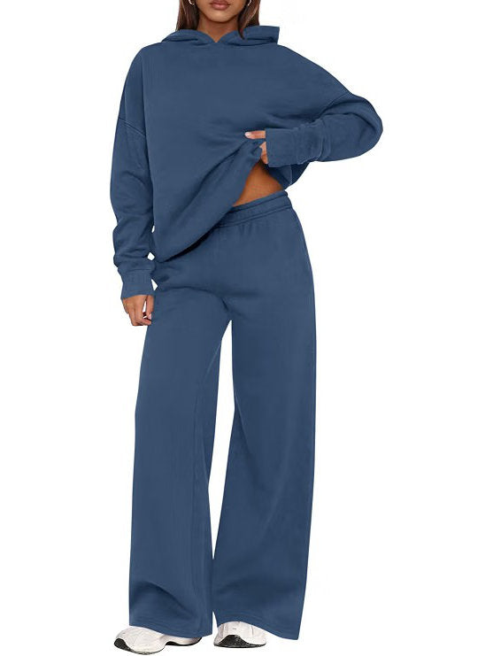 Women's Loungewear Set with Hooded Jacket and Sweatpants