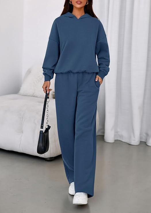 Women's Loungewear Set with Hooded Jacket and Sweatpants