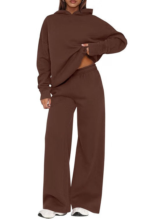 Women's Loungewear Set with Hooded Jacket and Sweatpants
