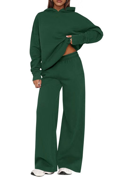 Women's Loungewear Set with Hooded Jacket and Sweatpants