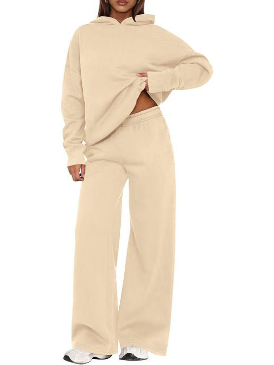 Women's Loungewear Set with Hooded Jacket and Sweatpants