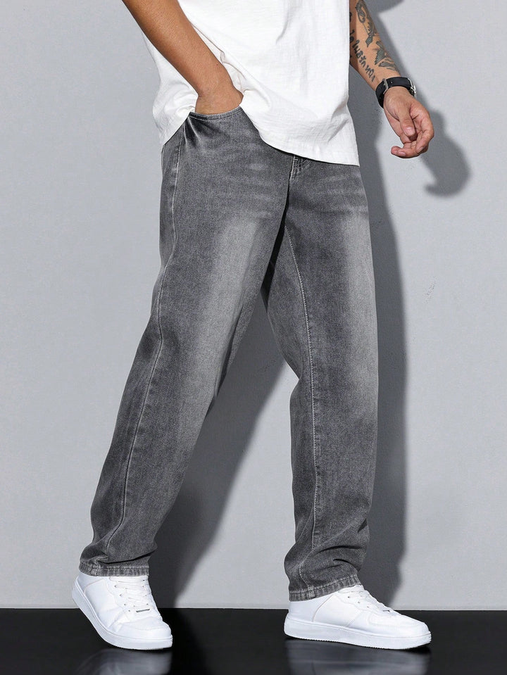 Herre vide jeans i denim
