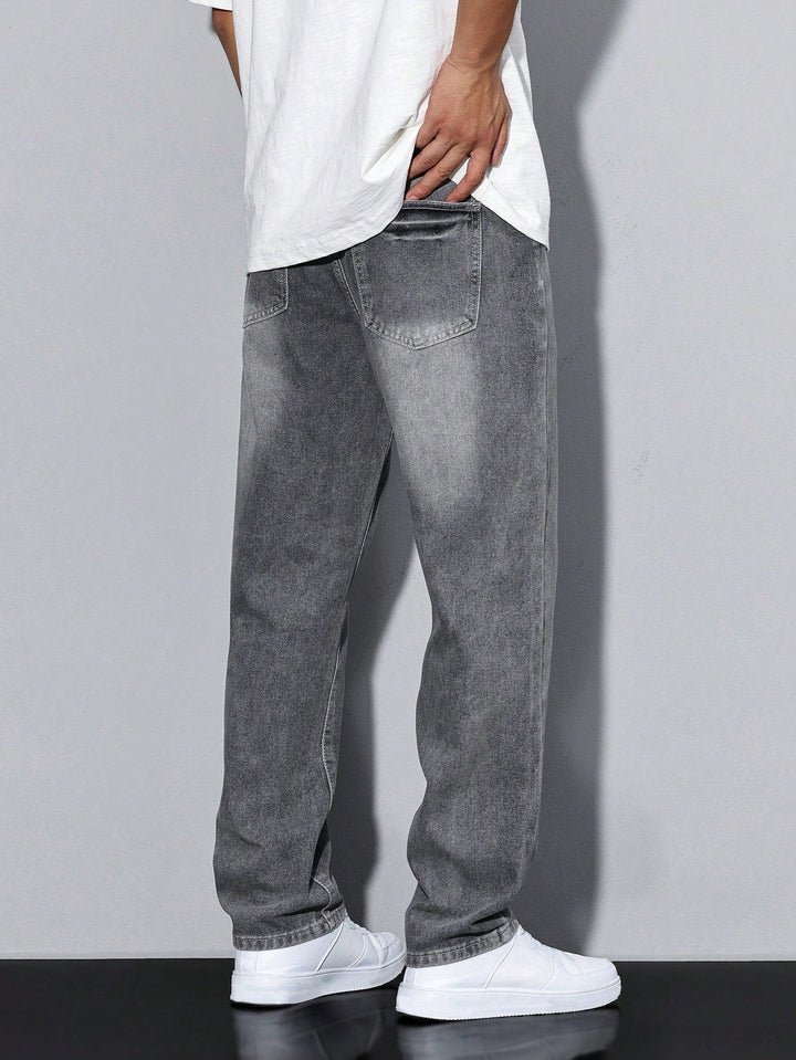 Herre vide jeans i denim