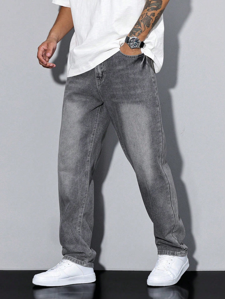 Herre vide jeans i denim