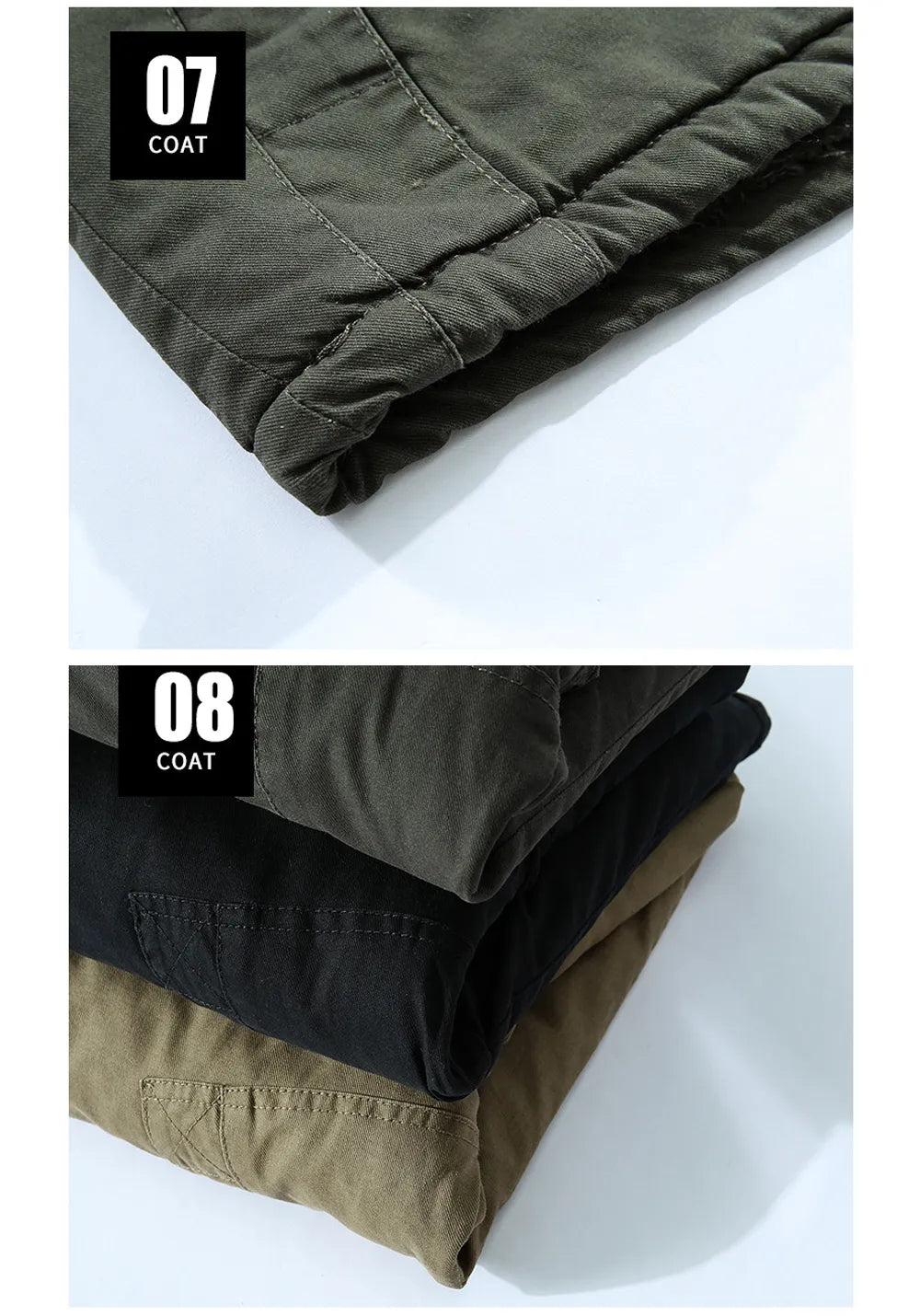 Fleece-lined hooded parka for men