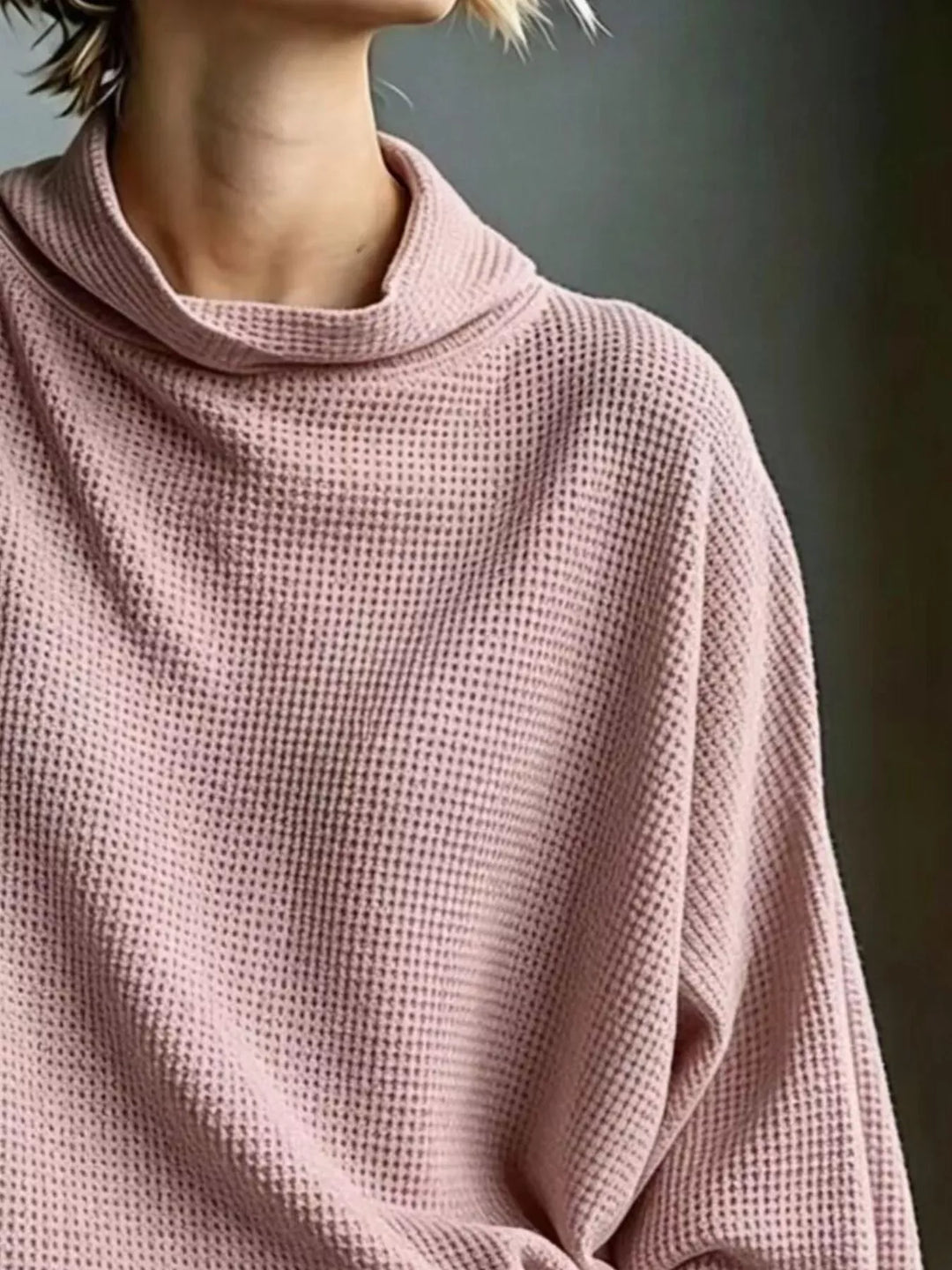 Textured Top with Mock Neck for Men