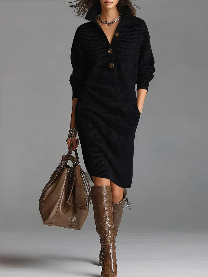 Elegant knitted dress for women