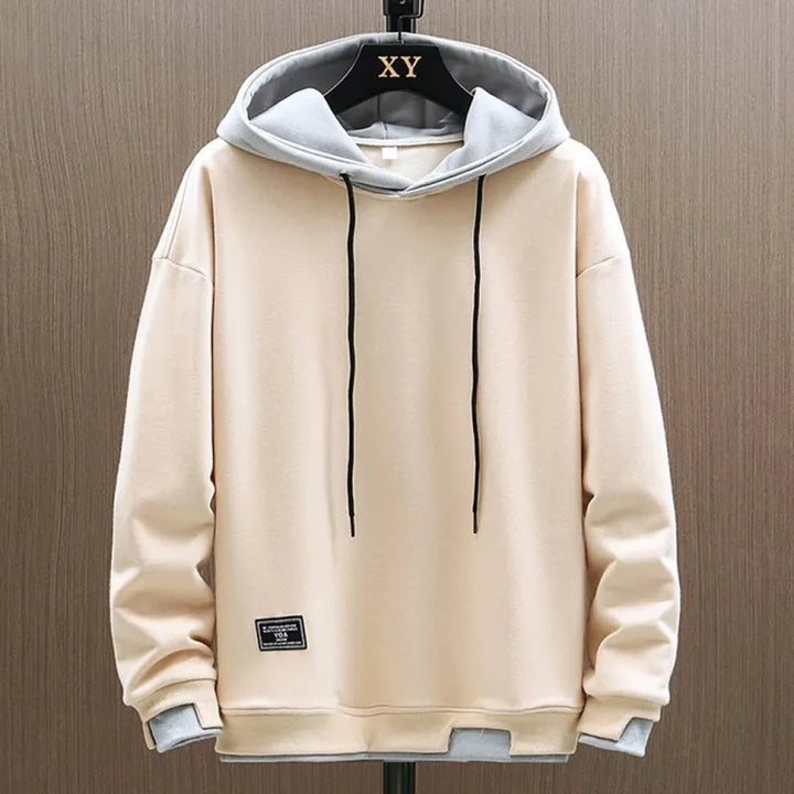 Men's hoodie with drawstring closure