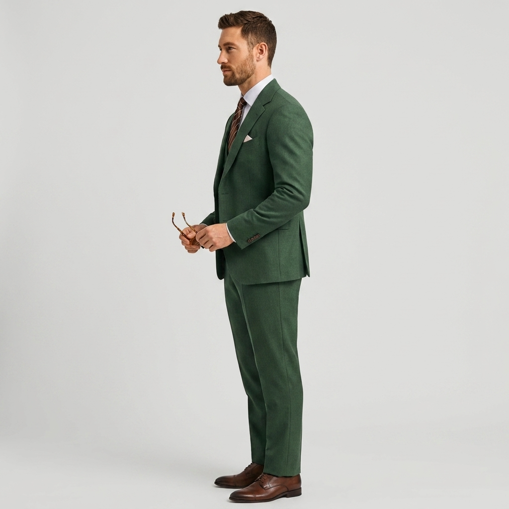 Custom three-piece suit for men