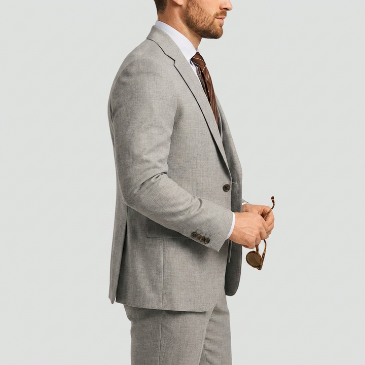 Custom three-piece suit for men