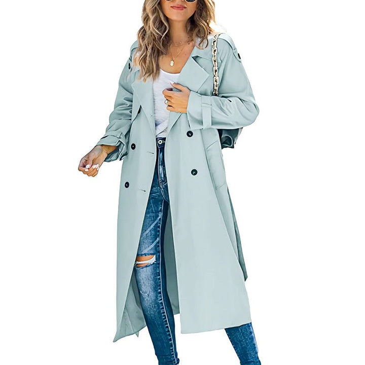 Long trench coat for women