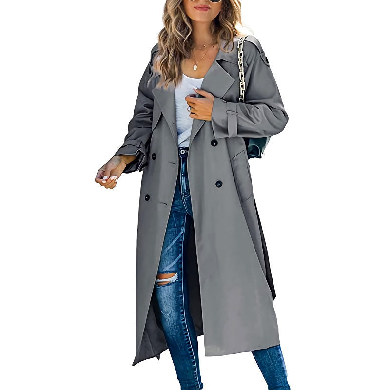 Long trench coat for women