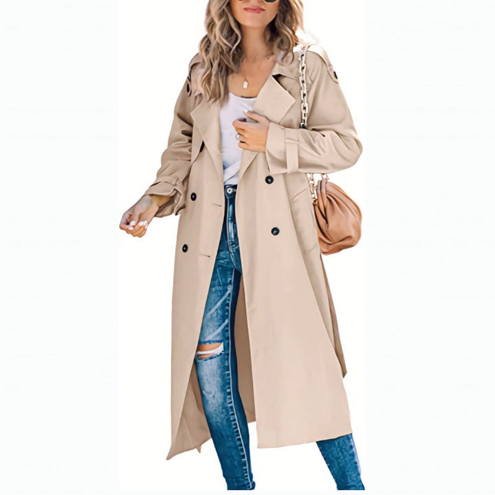 Long trench coat for women