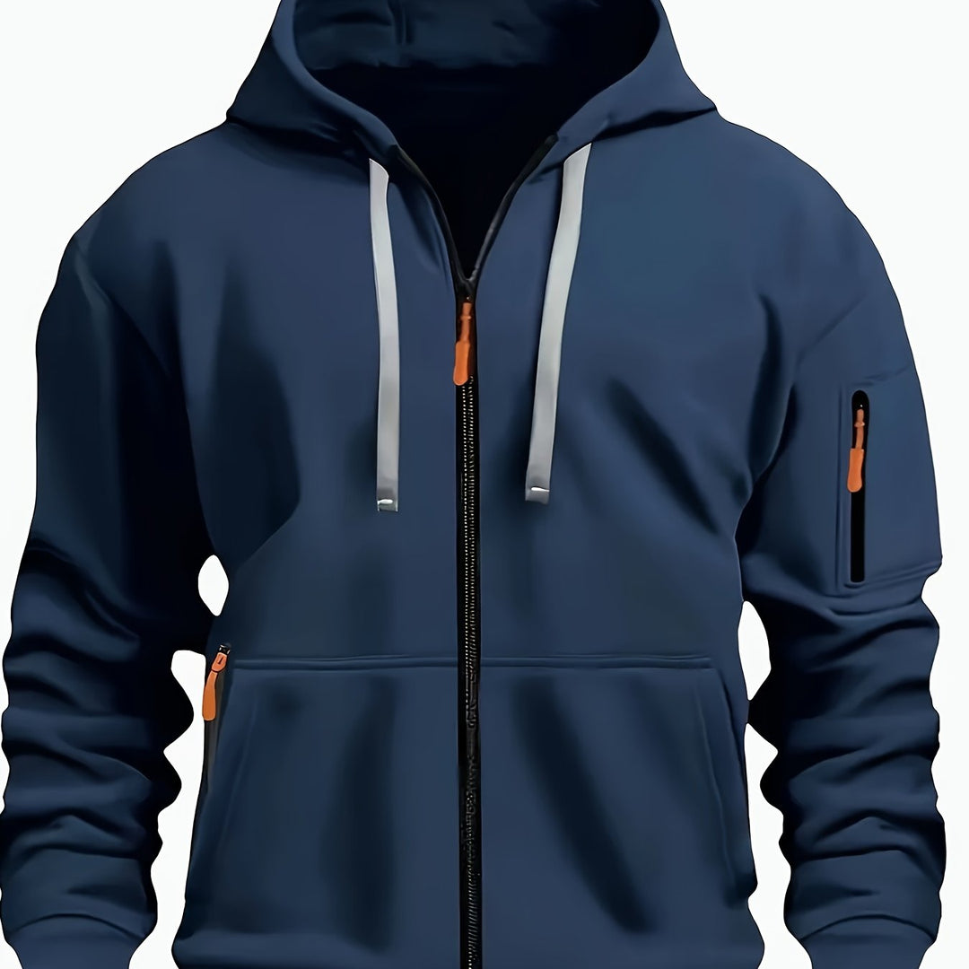 Men's zip-up hoodie