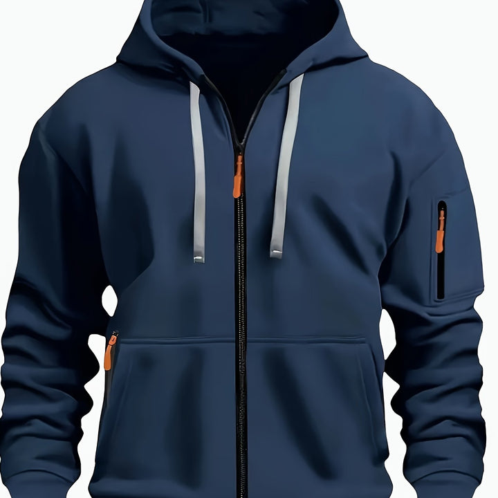 Men's zip-up hoodie