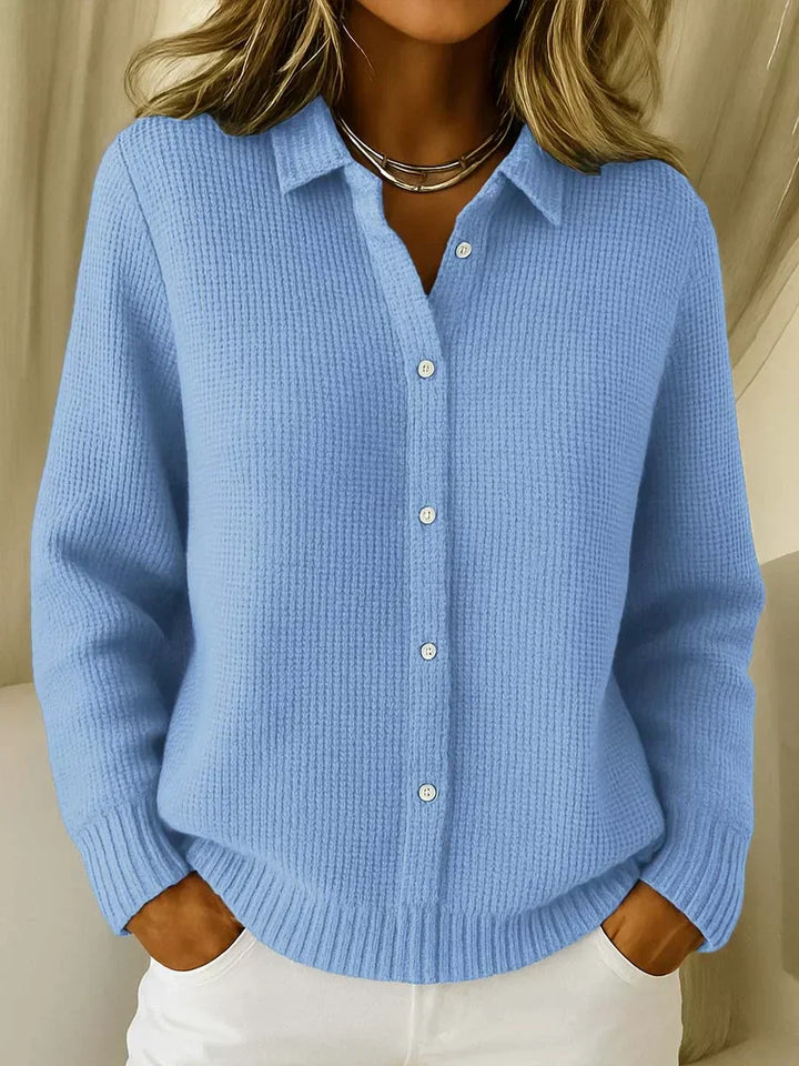 Strikket Skjorte Cardigan Dame
