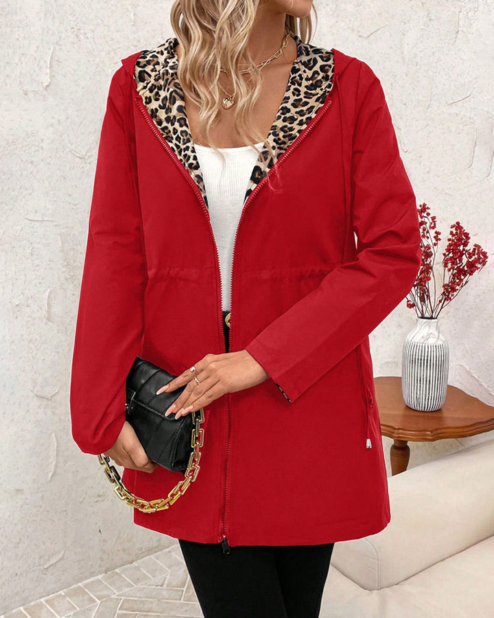 Women's Long Rain Jacket with Hood
