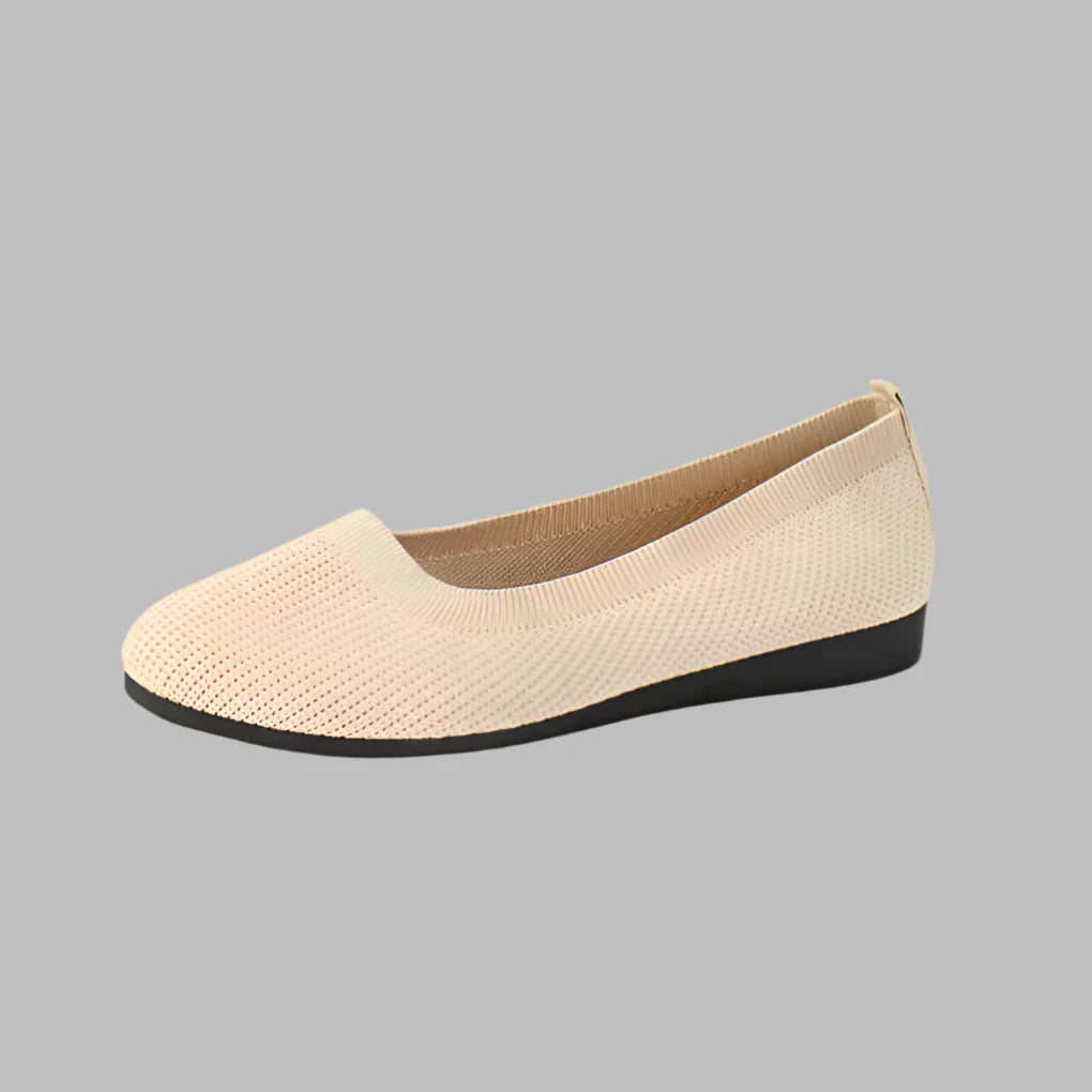 Komfortable Strikkede Ballerina Sko