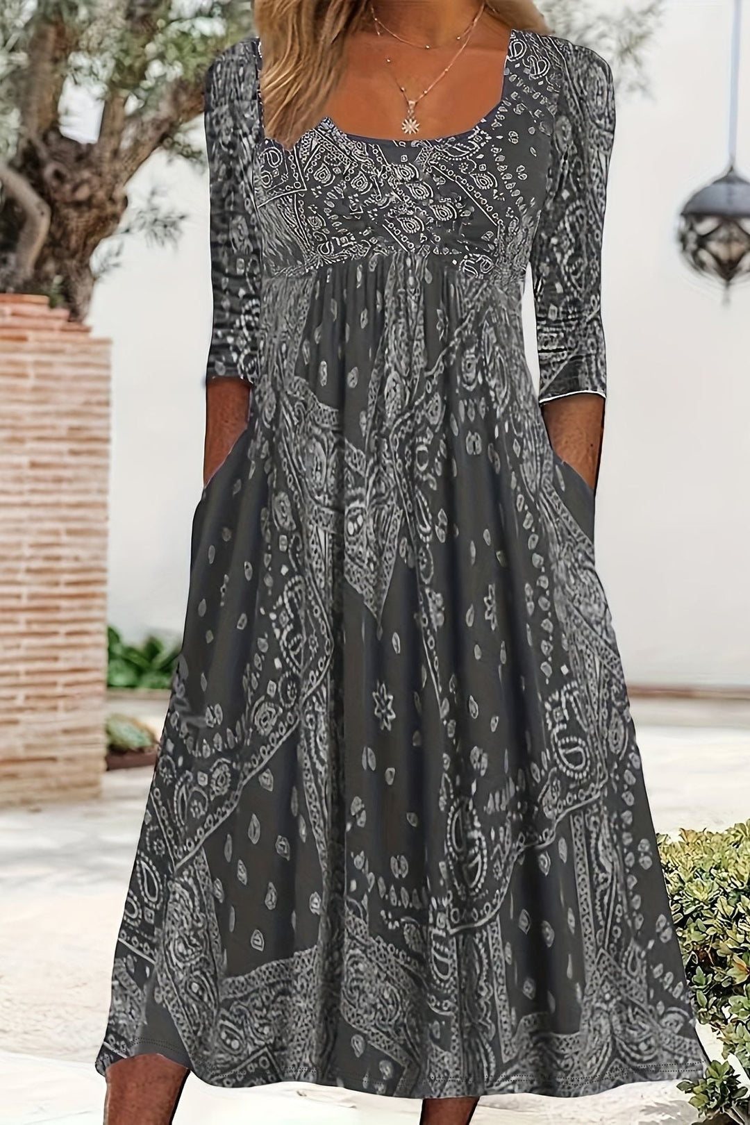 Classic Midi Dress for Women