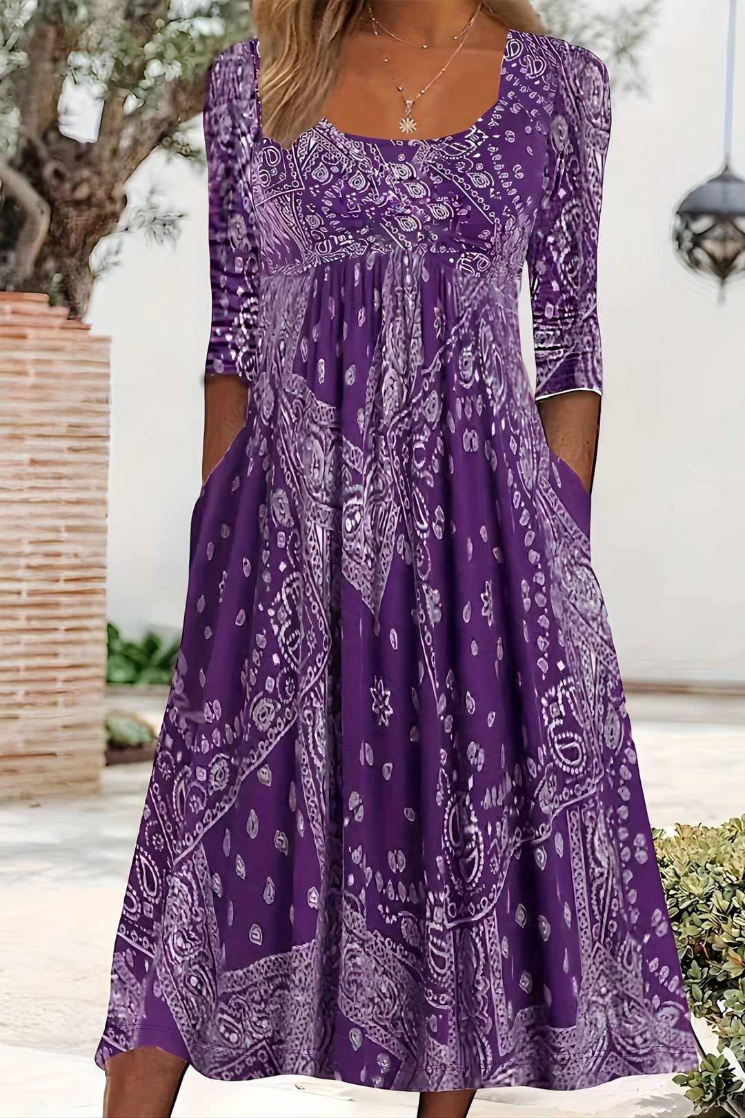Classic Midi Dress for Women