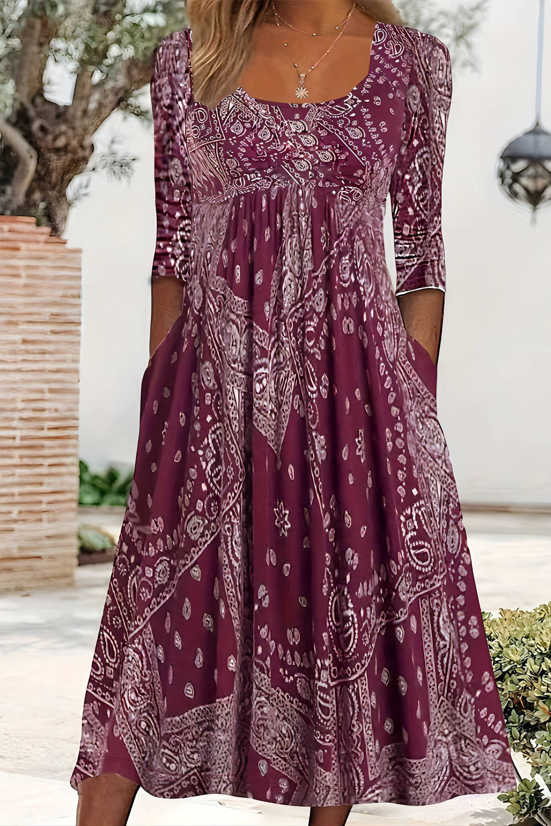 Classic Midi Dress for Women