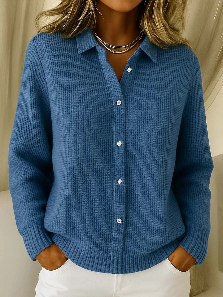 Strikket Skjorte Cardigan Dame
