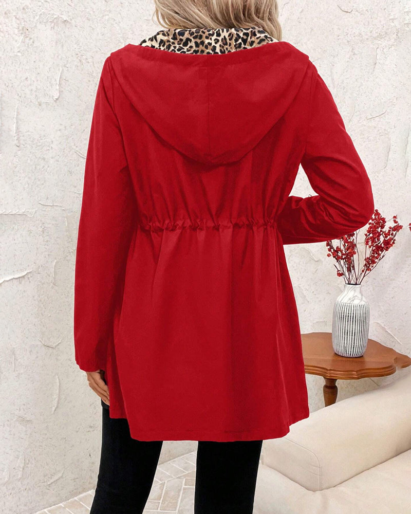 Women's Long Rain Jacket with Hood