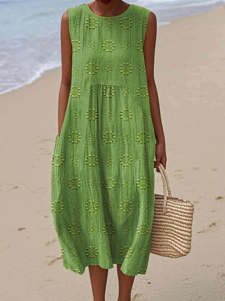 Sleeveless Dress with Pockets for Women