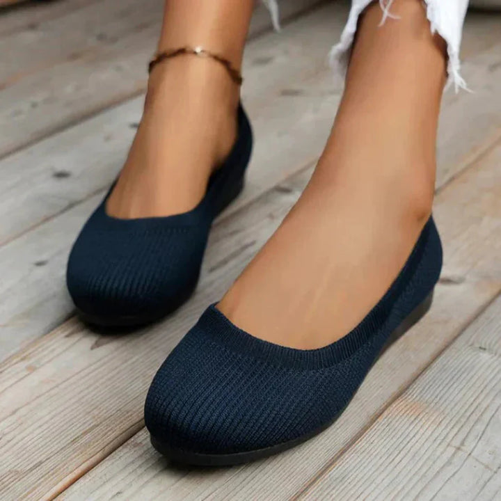 Komfortable Strikkede Ballerina Sko