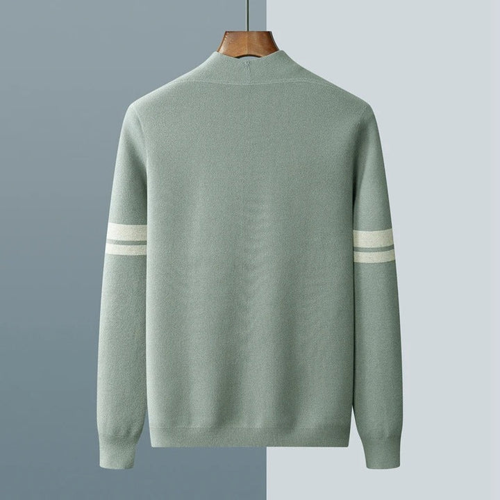 Cardigan med stribeærmer