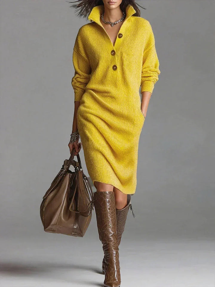 Elegant knitted dress for women