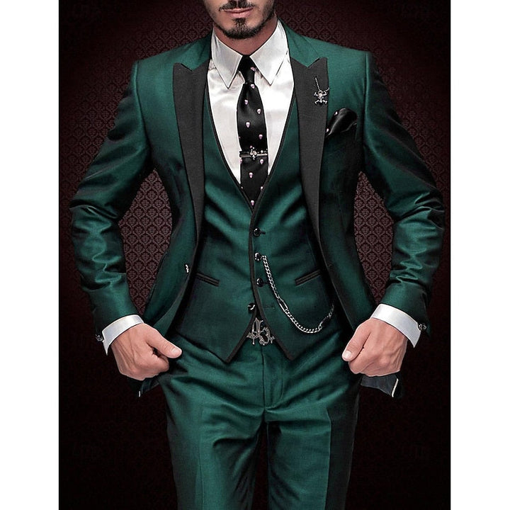 Elegant custom-tailored three-piece suit for men