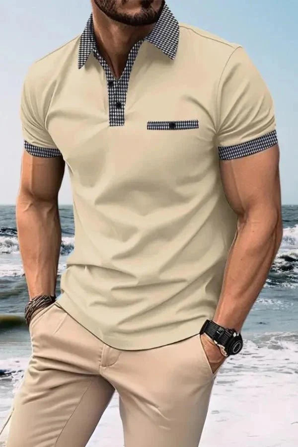Polo T-shirt Med Krave Herre