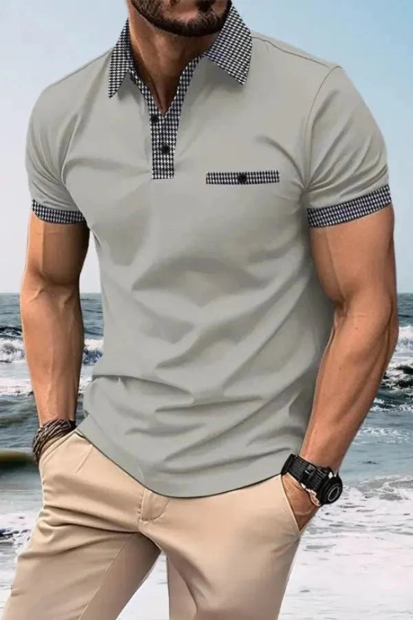 Polo T-shirt Med Krave Herre