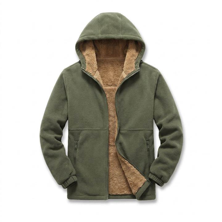 Lambswool Hooded Jacket for Men