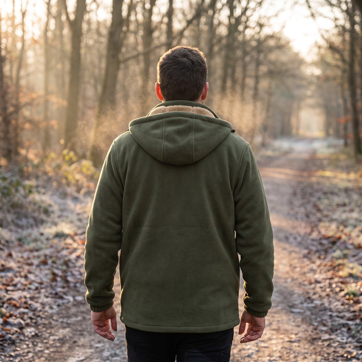 Lambswool Hooded Jacket for Men