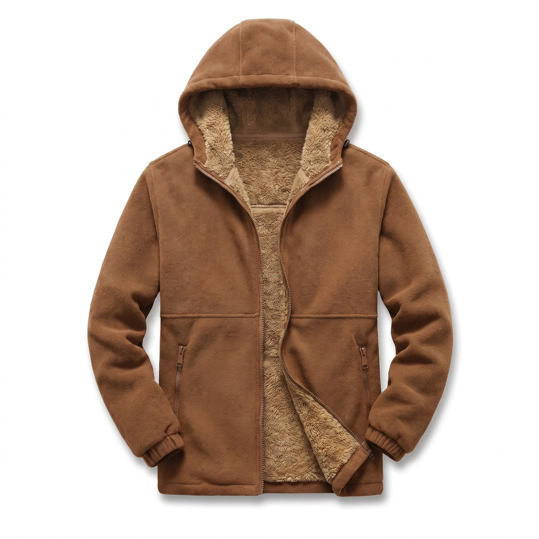 Lambswool Hooded Jacket for Men