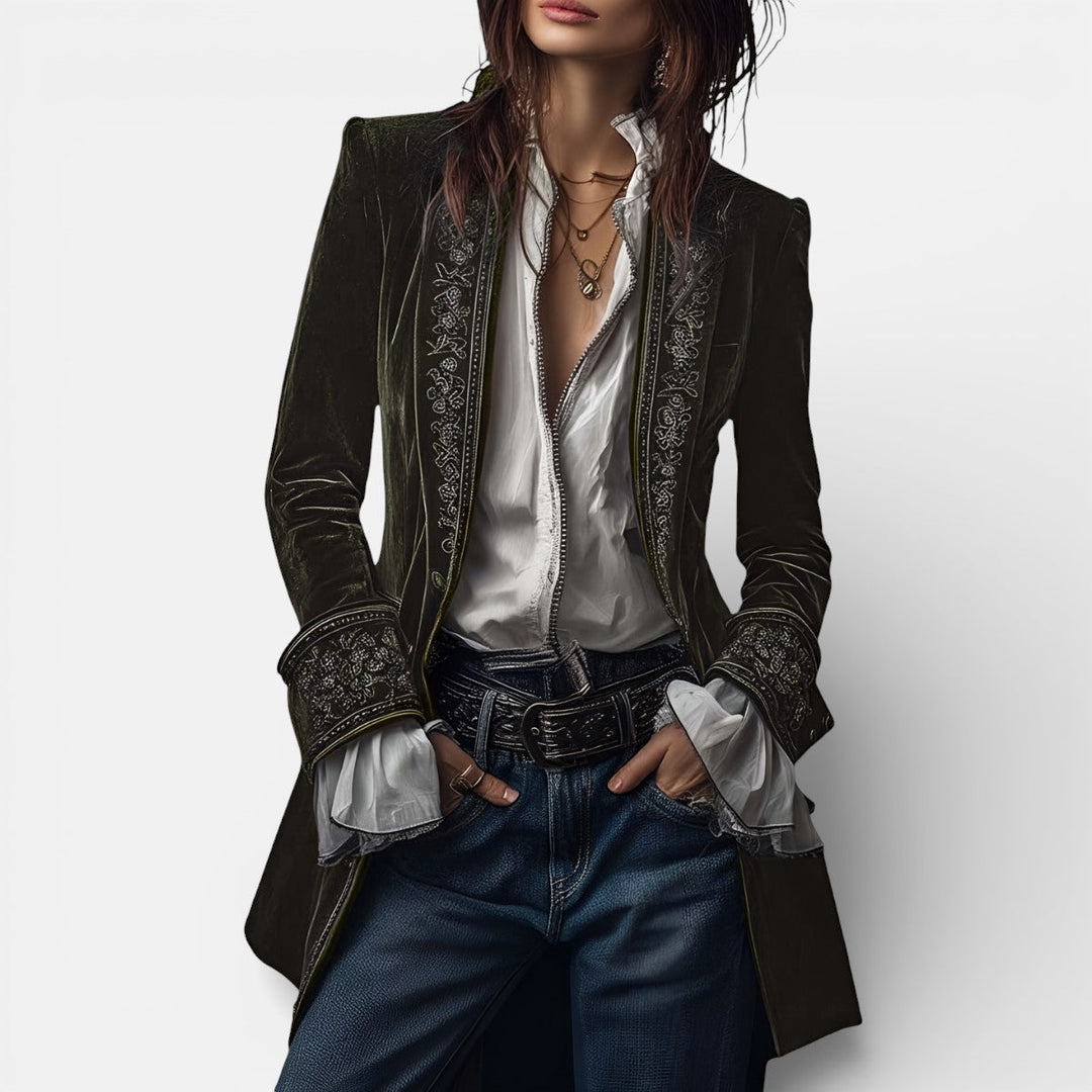 Velour jacket for women