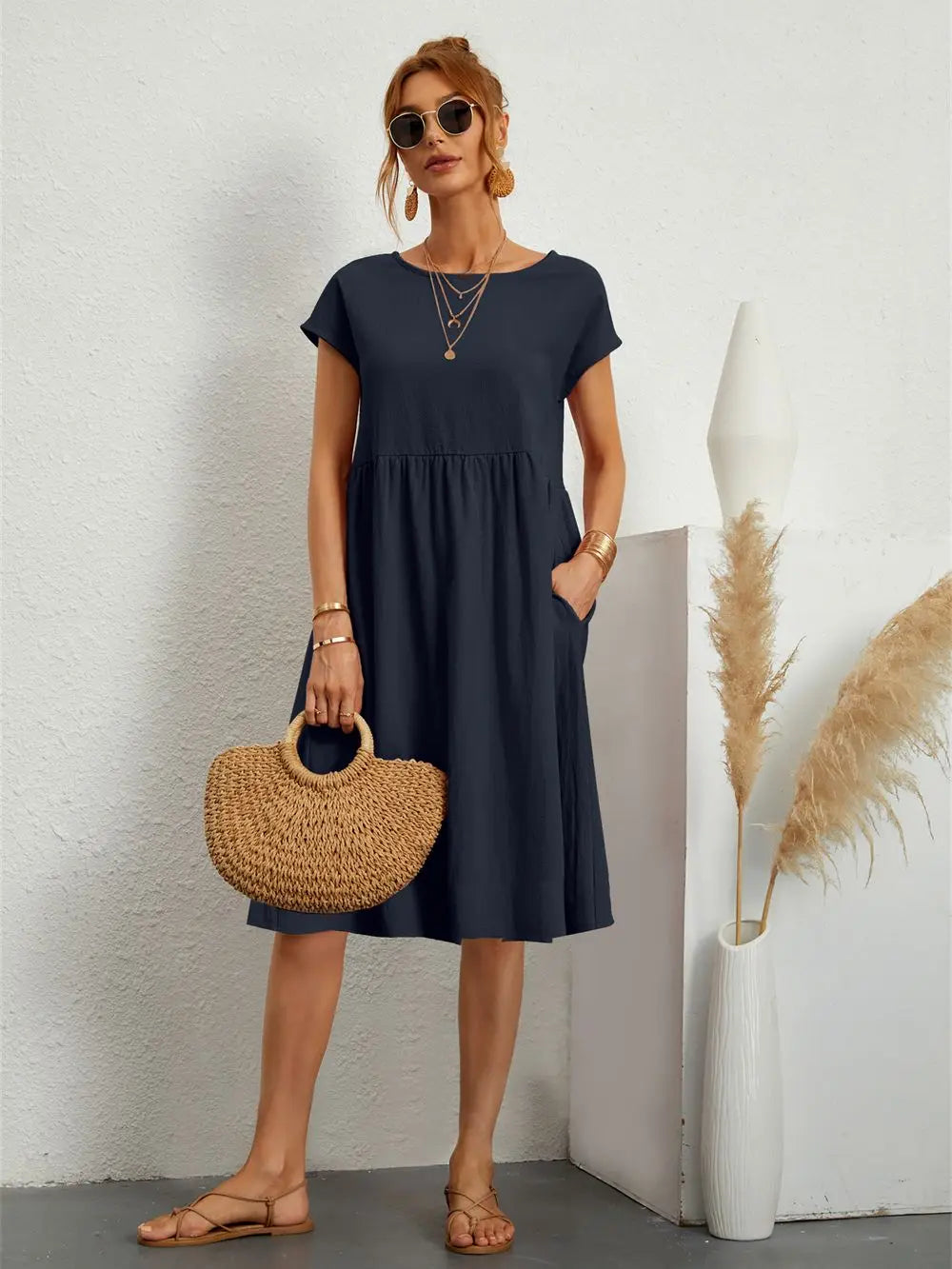 A-line Midi Dress for Women