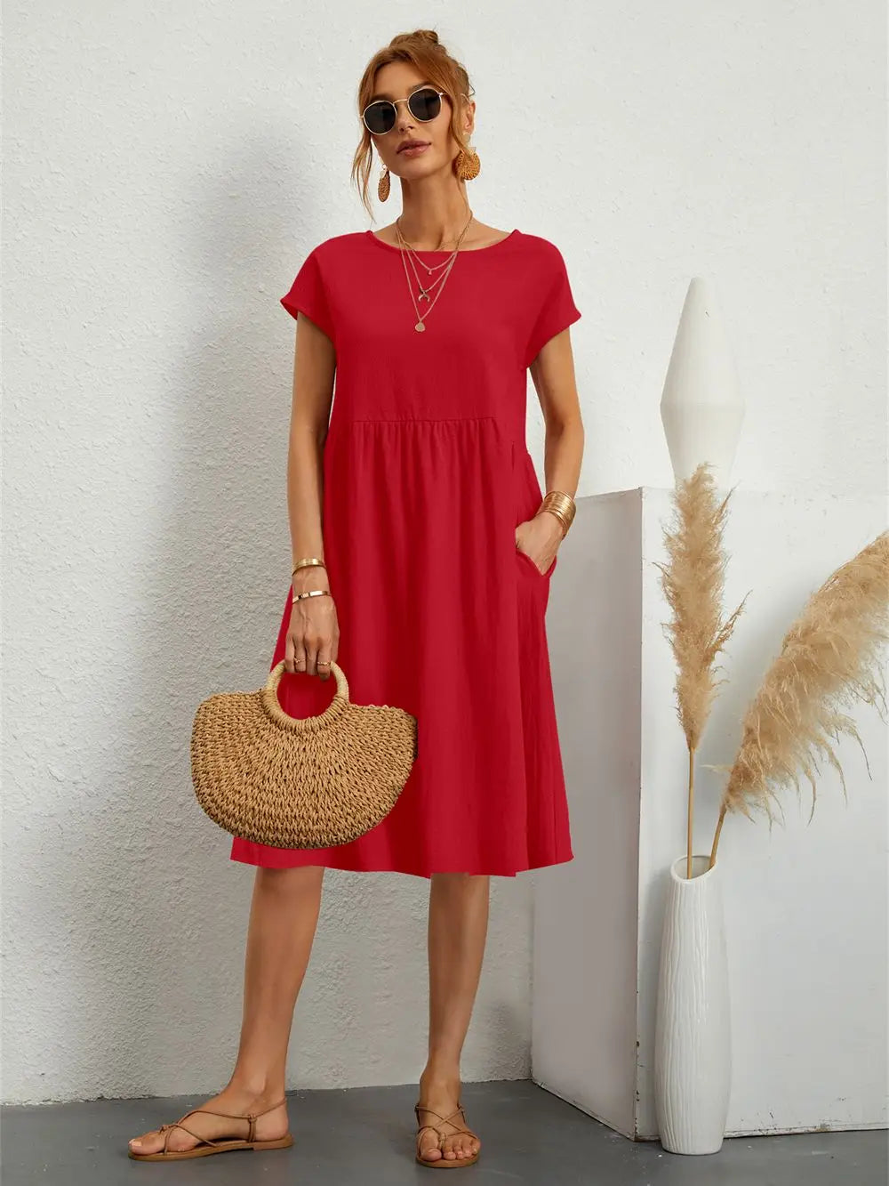 A-line Midi Dress for Women